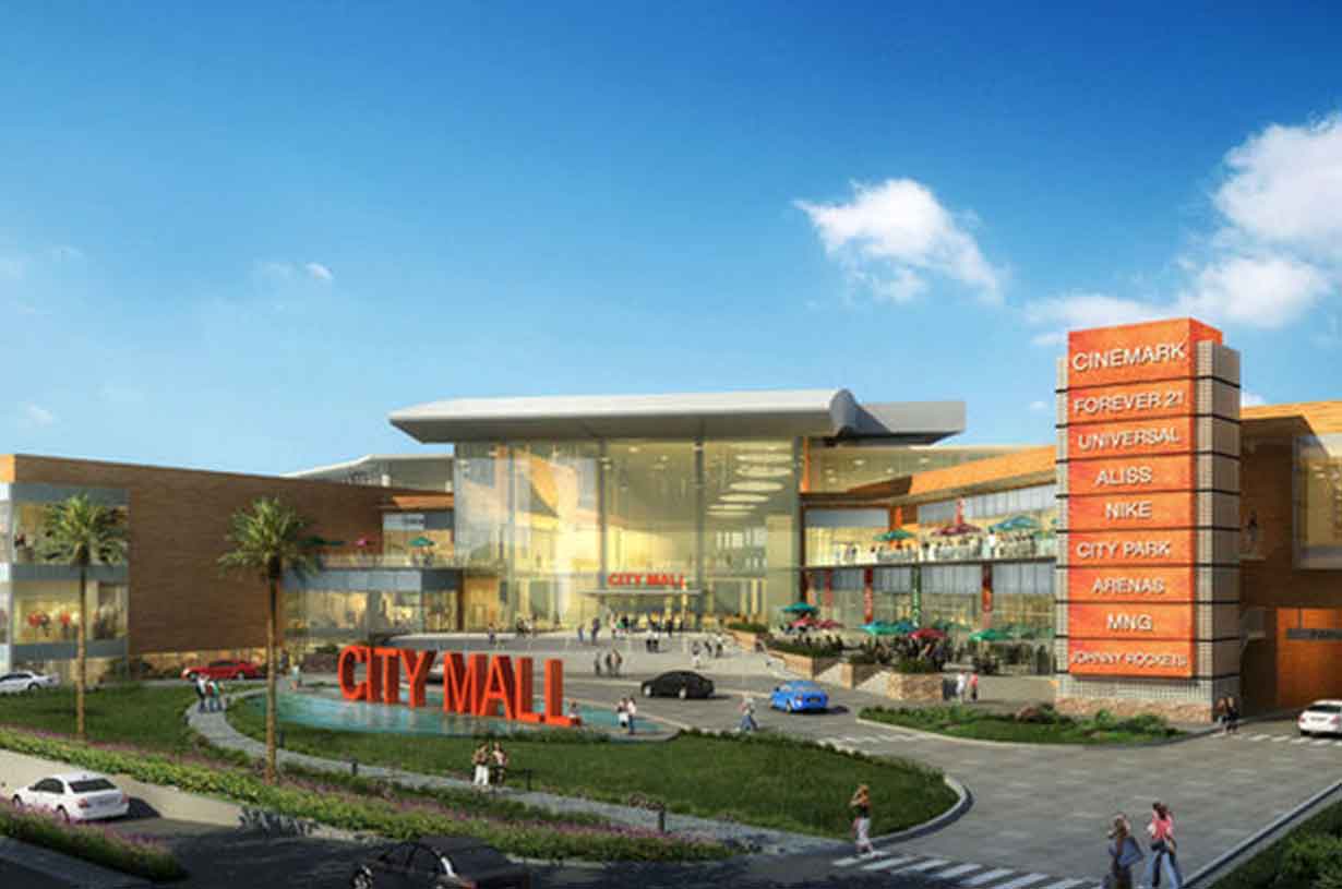 Intercambio a desnivel, puente y vialidad interna, ampliaciones viales de Radial Alajuela y ampliación de estructura sobre Río Ciruelas, Proyecto City Mall, Alajuela.  Cliente: Lady Lee